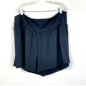 Halara Womens NWT High Waist Shorts Size 3X Black Hidden Pockets 4" Inseam Yoga
